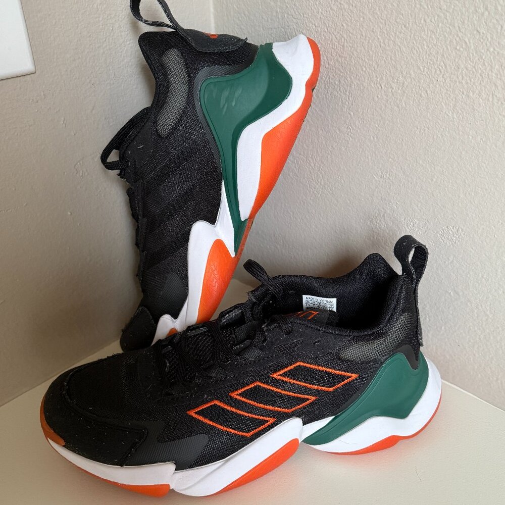 Adidas Impact FLX 2 Training Sneakers - U of Miami Hurricanes (size 7.5 men's)